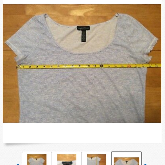 LRL RALPH LAUREN JEANS CO Blue White Tee TOP M - Picture 8 of 9